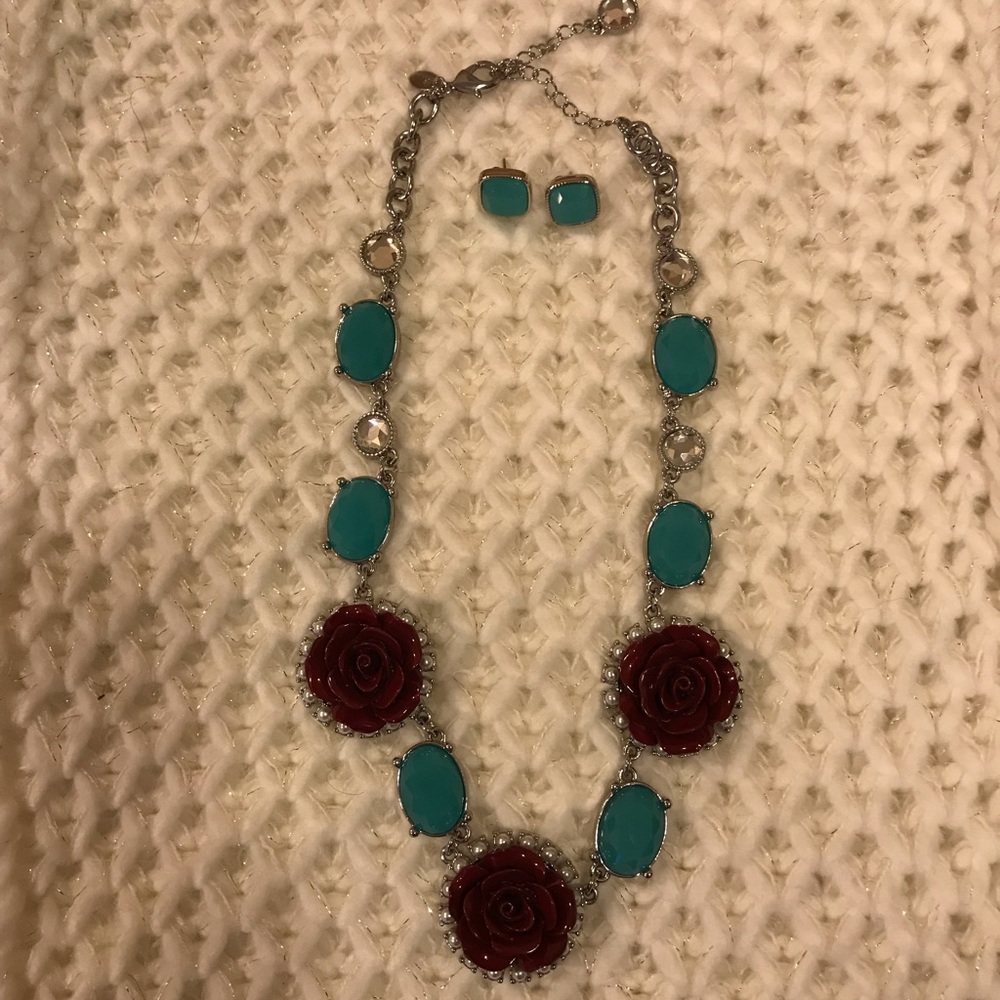Lia Sophia Necklace & Earring Set